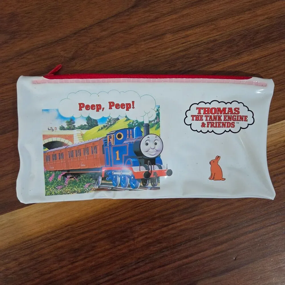 Vintage 1992 Thomas Tank Engine Train Pencil Case Eraser Ruler Pencil Sharpener